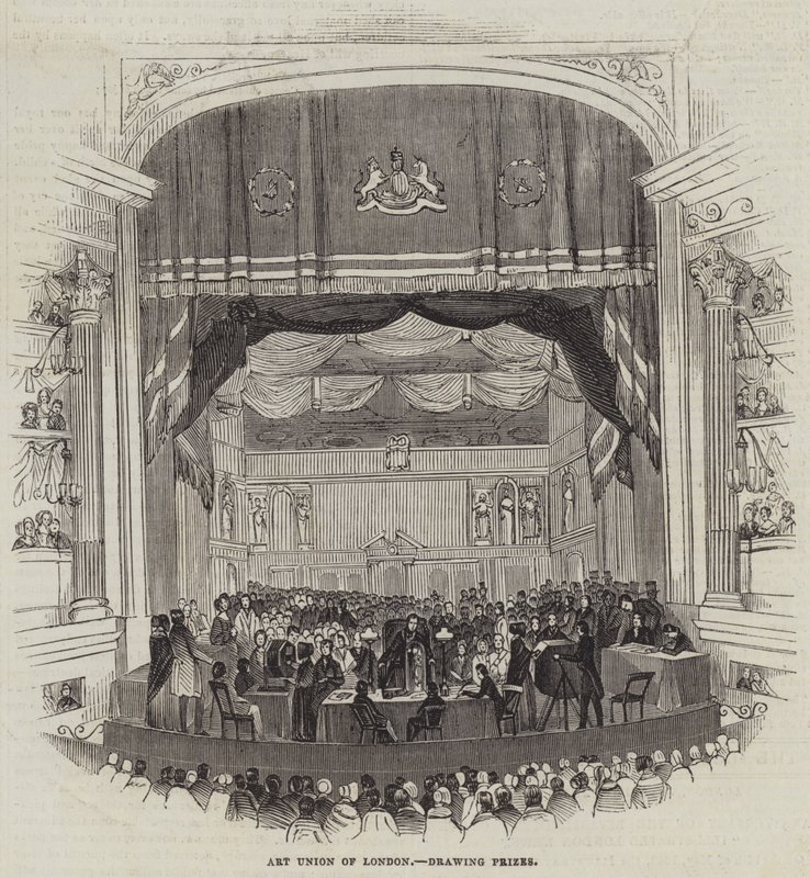 Art Union van Londen, Tekenprijzen (gravure) door English School