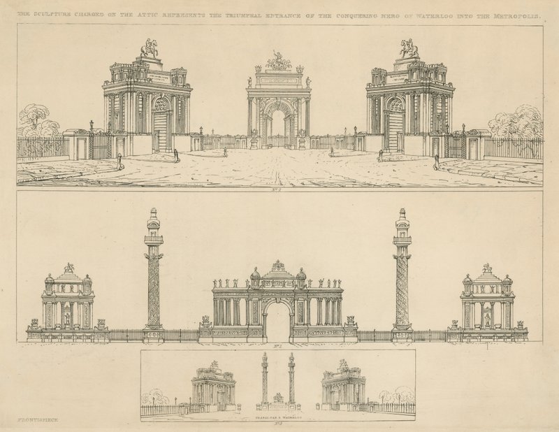 Artistieke impressies voor monumenten door English School