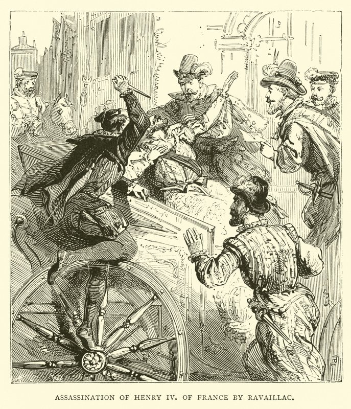 Moord op Hendrik IV van Frankrijk door Ravaillac door English School