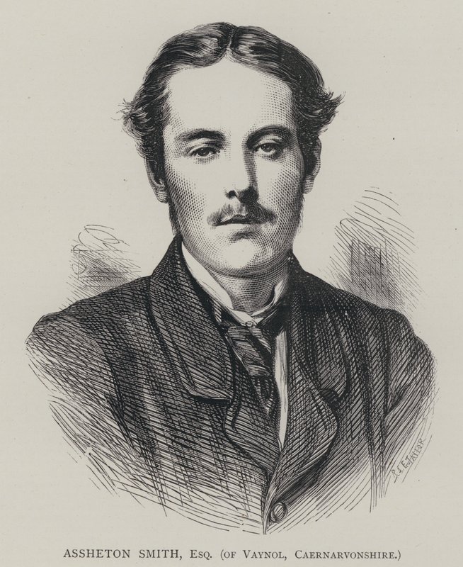 Assheton Smith, Esquire, van Vaynol, Caernarvonshire (gravure) door English School