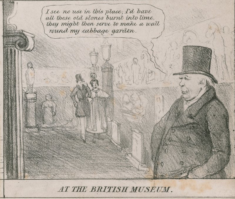 In het British Museum door English School