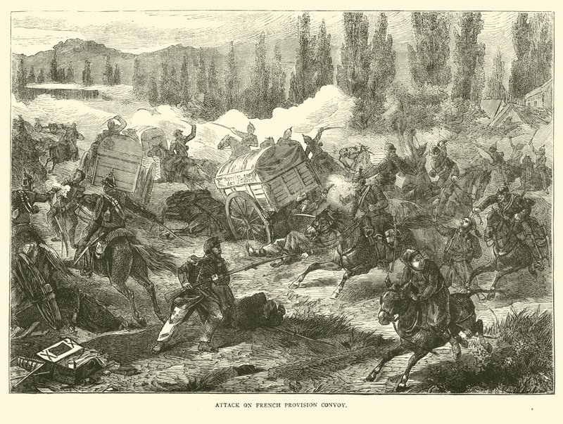 Aanval op Franse bevoorradingskonvooi, september 1870 door English School