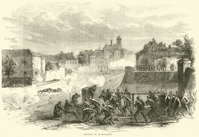 Aanval op Le Bourget, oktober 1870 door English School