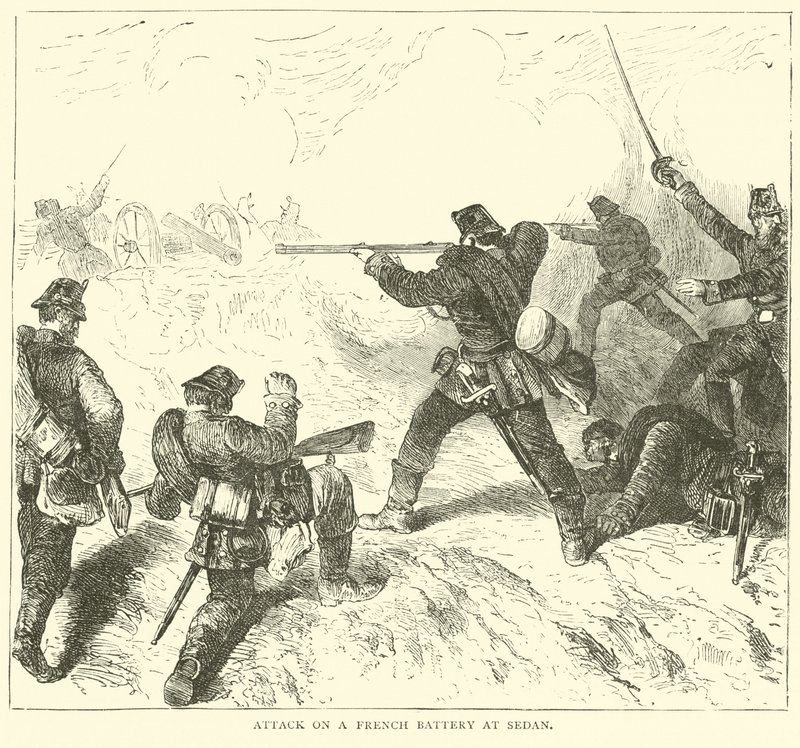 Aanval op een Franse batterij bij Sedan, september 1870 door English School