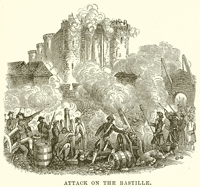 Aanval op de Bastille door English School