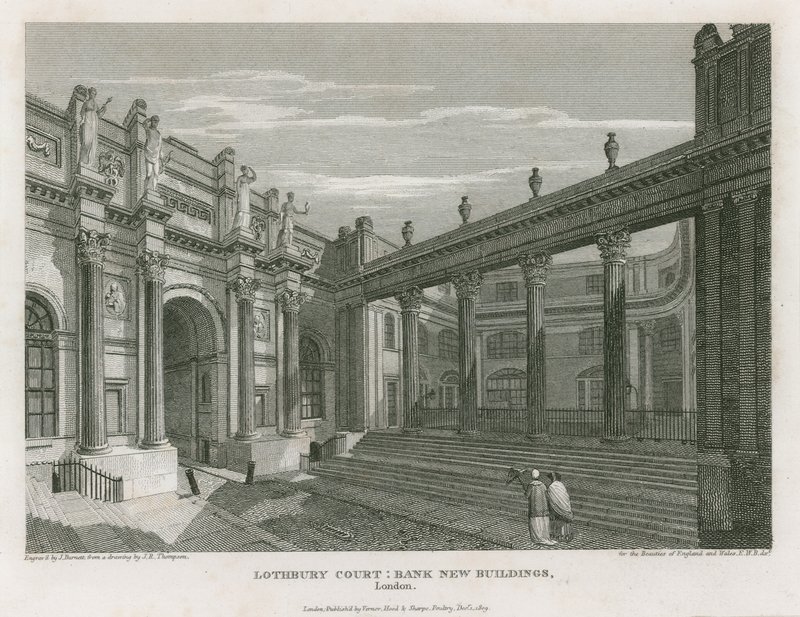 Bank of England, Lothbury Court door English School
