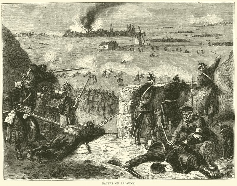 Slag bij Bapaume, januari 1871 door English School