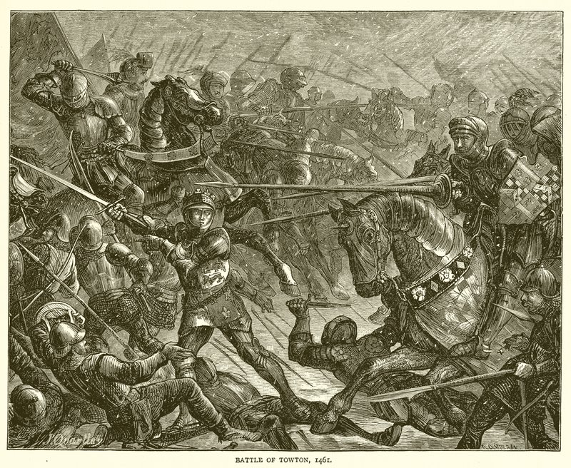 Slag bij Towton, 1461 door English School