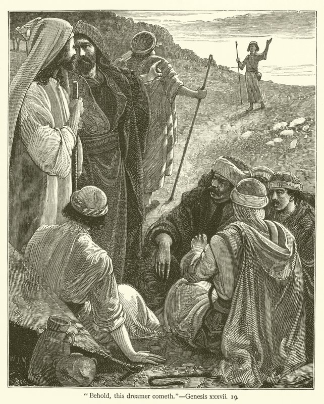 "Zie, daar komt die dromer", Genesis, xxxvii door English School