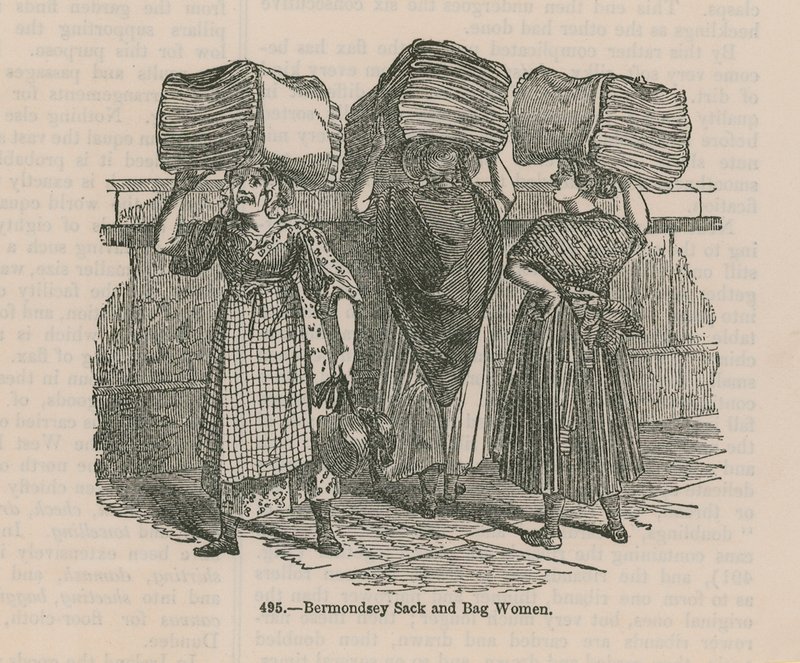 Bermondsey zak- en tasvrouwen door English School