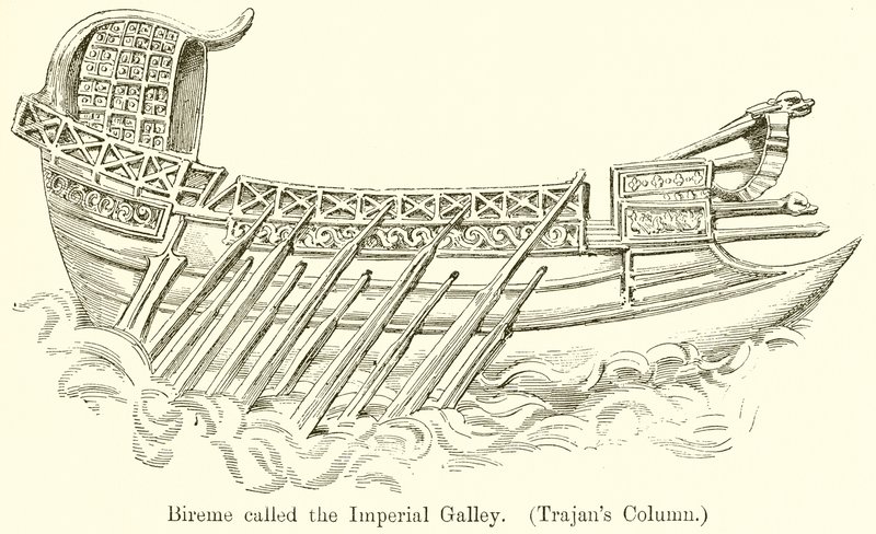 Bireem genaamd de Keizerlijke Galerij (Zuil van Trajanus) door English School
