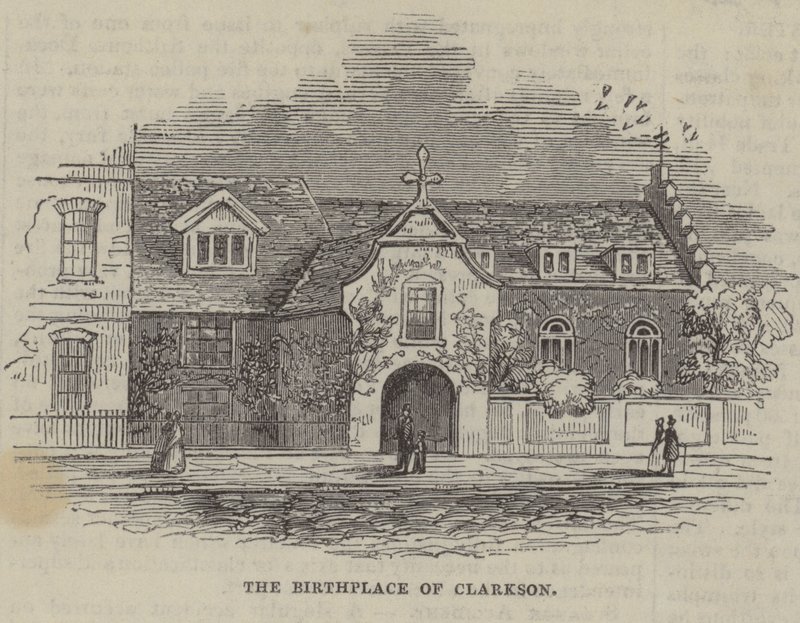 Geboorteplaats van Thomas Clarkson, de Anti-Slavernij campagnevoerder door English School