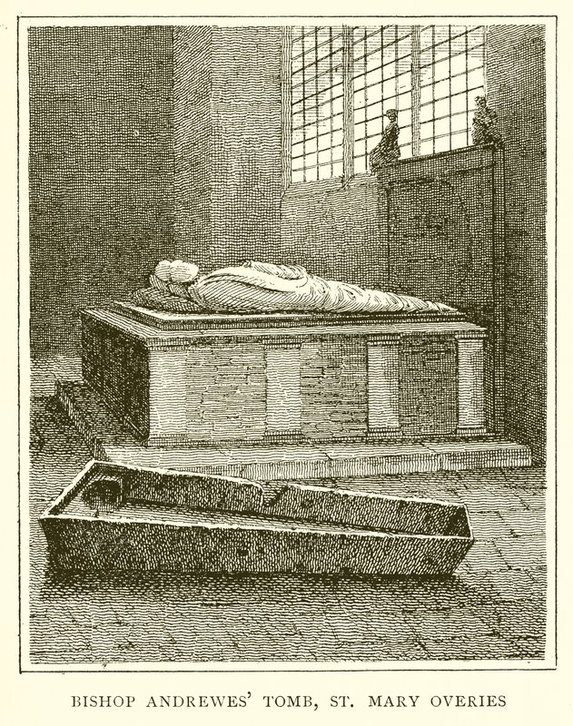 Graf van Bisschop Andrewes, St. Mary Overies door English School