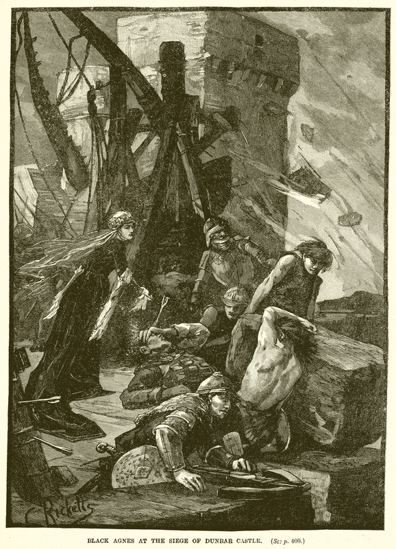 Zwarte Agnes bij het beleg van kasteel Dunbar door English School