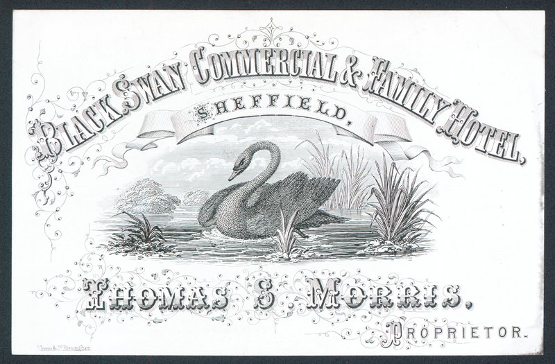 Black Swan Commercial & Family Hotel, Sheffield door English School