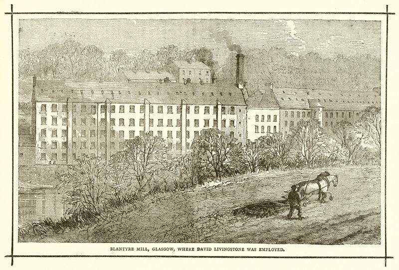 Blantyre Mill, Glasgow, waar David Livingstone Werkte door English School