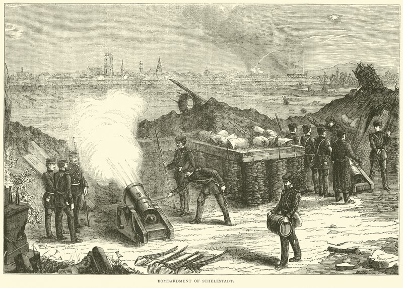 Bombardement van Schelestadt, oktober 1870 door English School