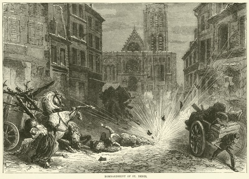 Bombardement van St Denis, december 1870 door English School