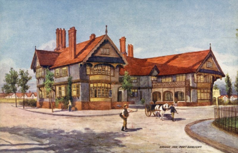 Bridge Inn, Port Sunlight door English School