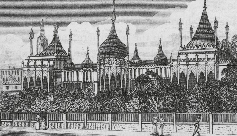 Brighton Pavilion (gravure) door English School