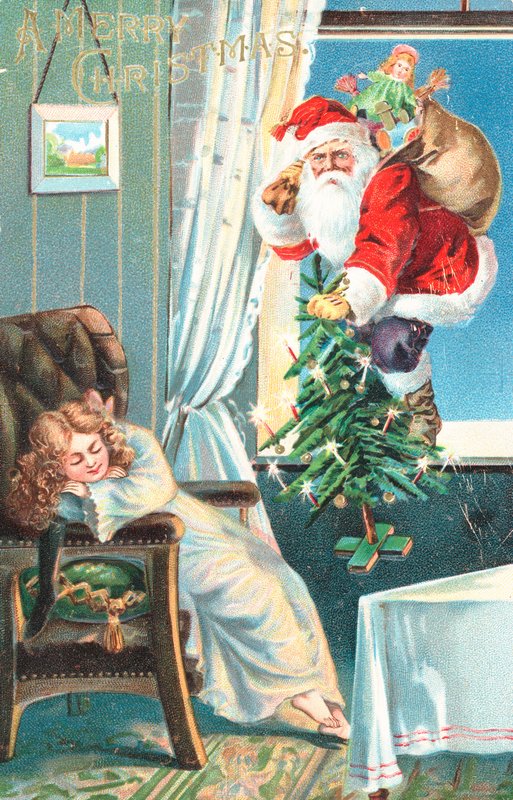 Britse kerstkaart door English School
