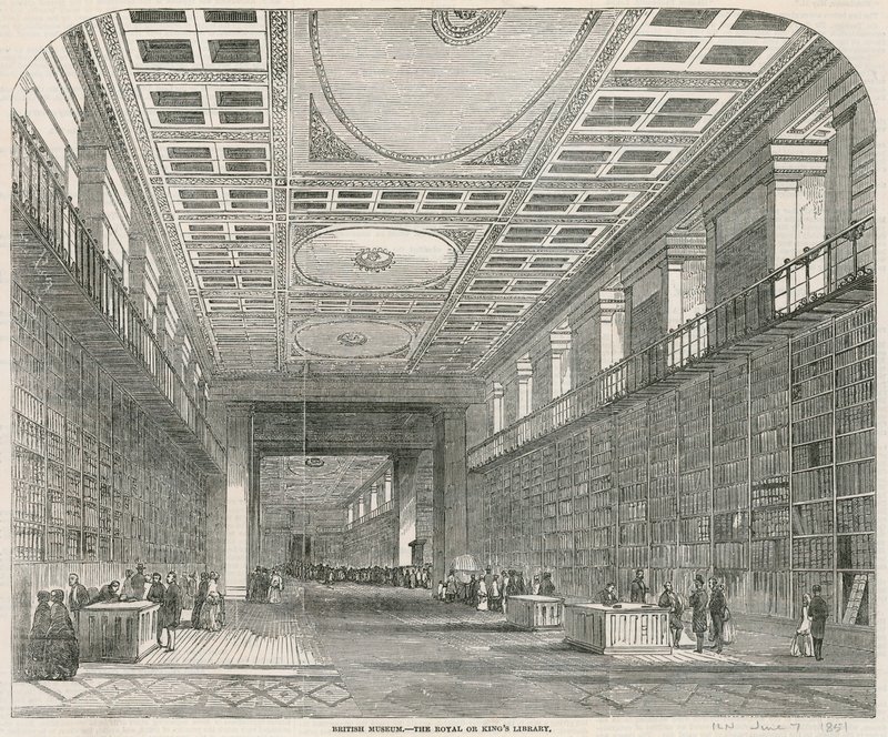 British Museum, de Koninklijke of Koningsbibliotheek door English School