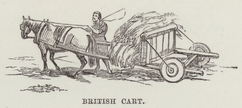 Britse kar (gravure) door English School