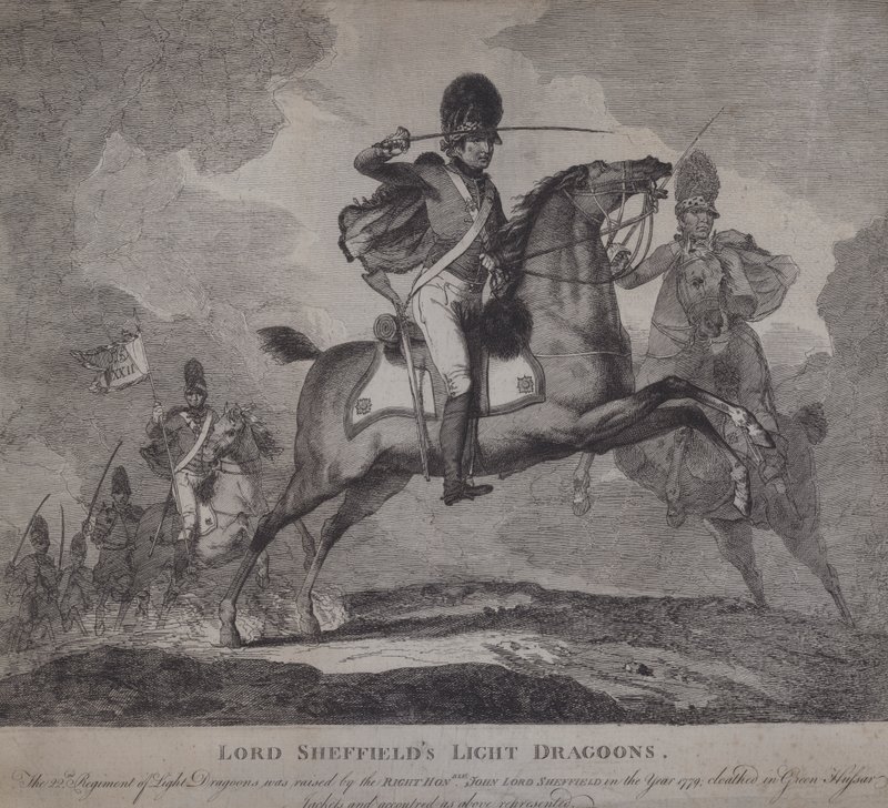 Britse soldaten van Lord Sheffield