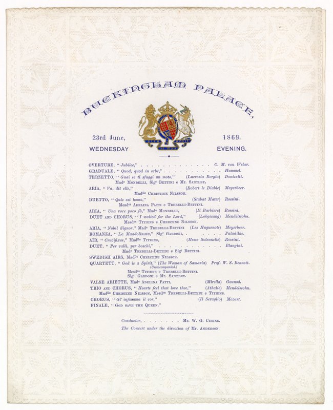 Concert in Buckingham Palace, 23 juni 1869 door English School
