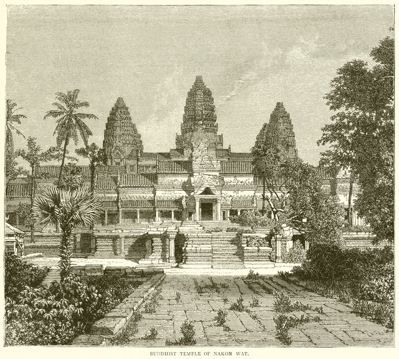 Boeddhistische Tempel van Nakon Wat door English School