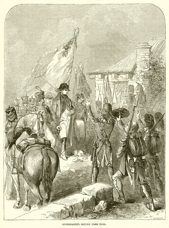 Terugkeer van Buonaparte uit Elba door English School
