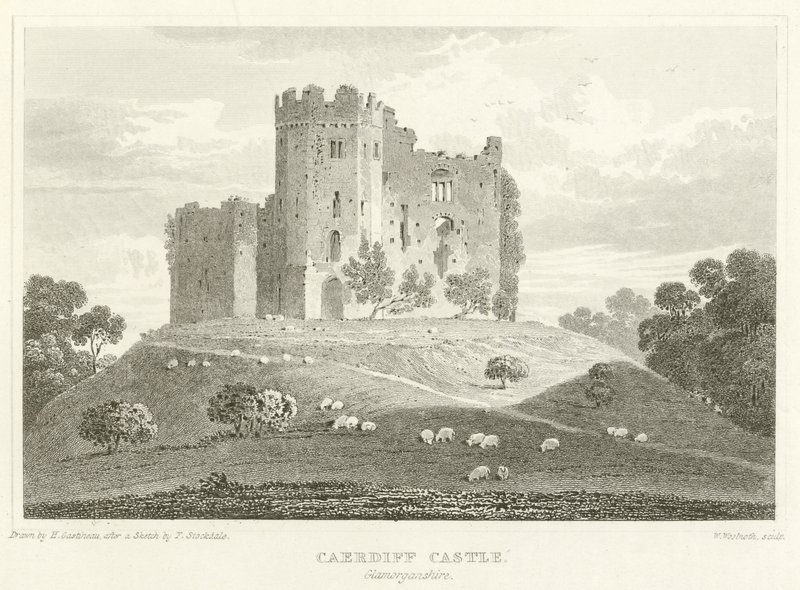 Caerdiff Castle, Glamorganshire door English School
