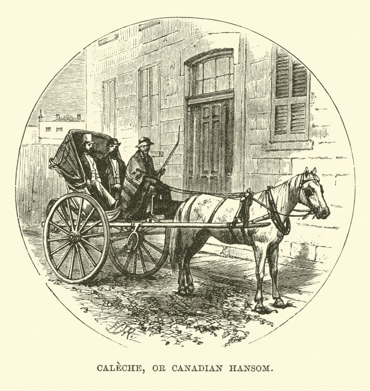 Caleche, of Canadese Hansom door English School