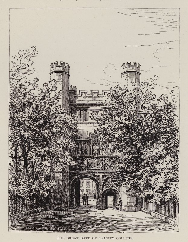 Cambridge: De Grote Poort van Trinity College door English School