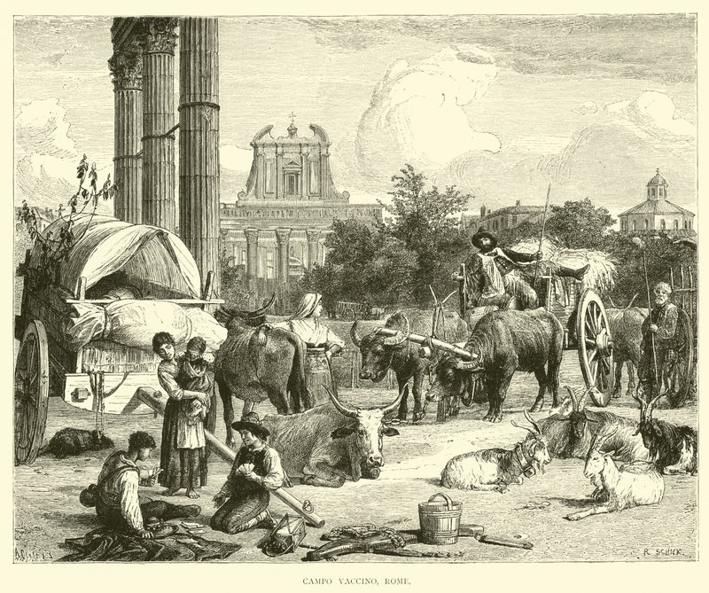 Campo Vaccino, Rome door English School