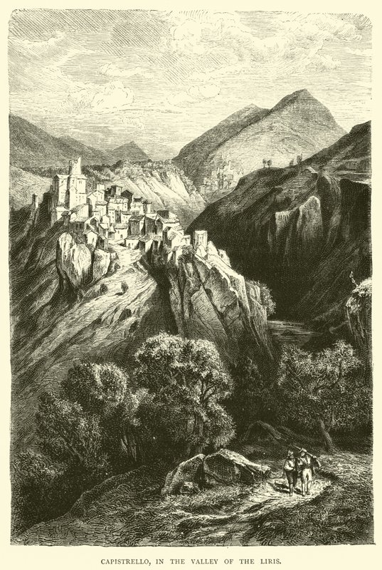 Capistrello, in de Vallei van de Liris door English School