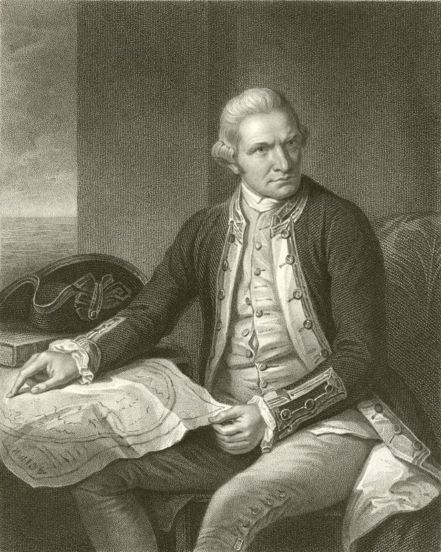 Kapitein James Cook door English School