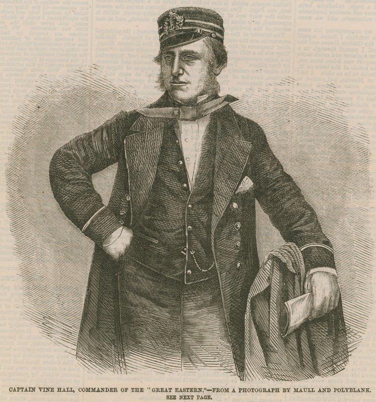 Kapitein Vine Hall, commandant van de Great Eastern door English School