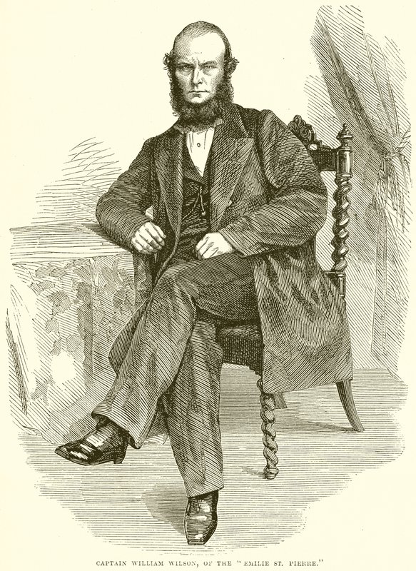 Kapitein William Wilson, van de Emilie St. Pierre door English School