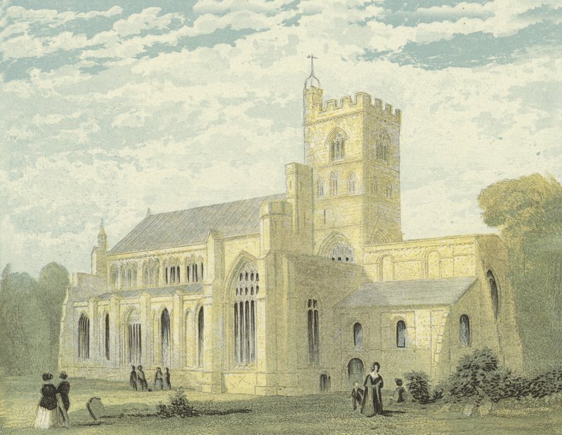 Carlisle Cathedral, noordwestelijk uitzicht door English School