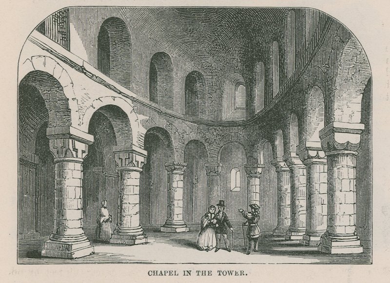 Kapel in de Tower of London door English School