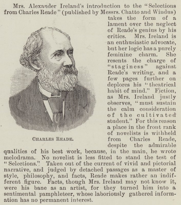 Charles Reade door English School