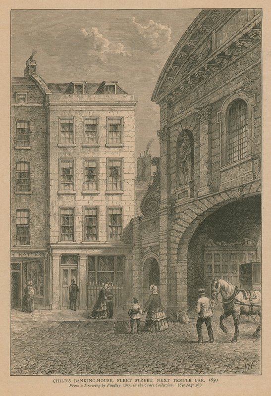 Childs Banking House aan Fleet Street door English School