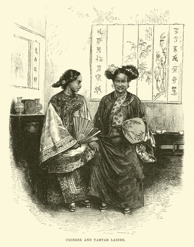Chinese en Tartaarse Dames door English School