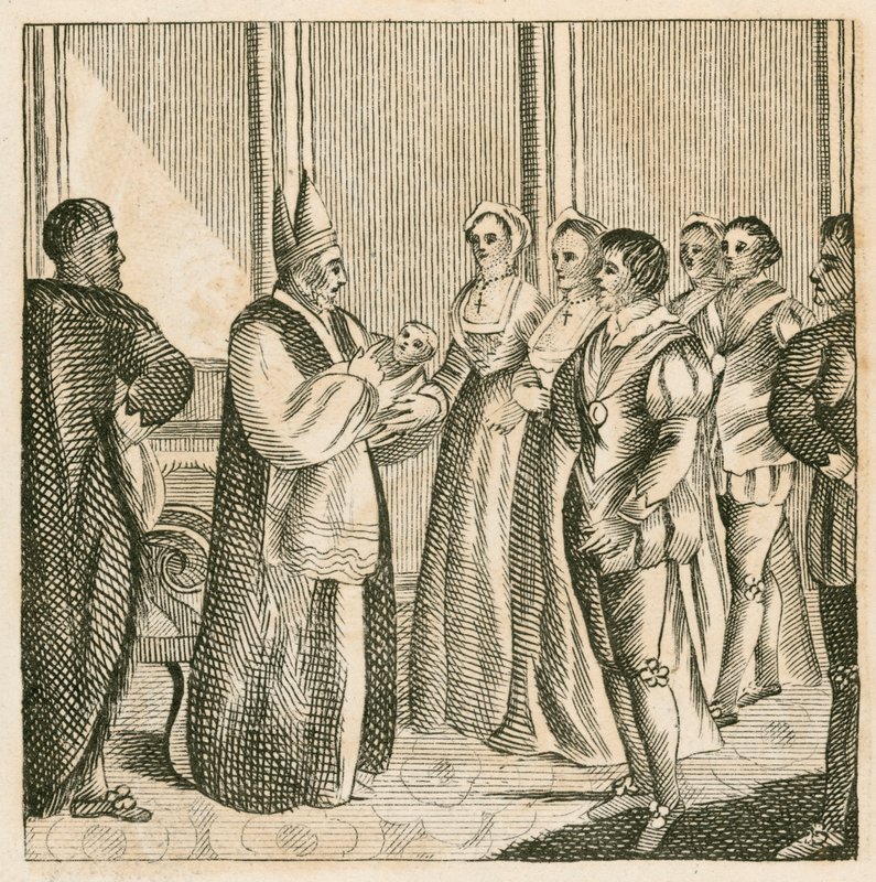Doop van prinses Elizabeth, dochter van koning Henry VIII door English School