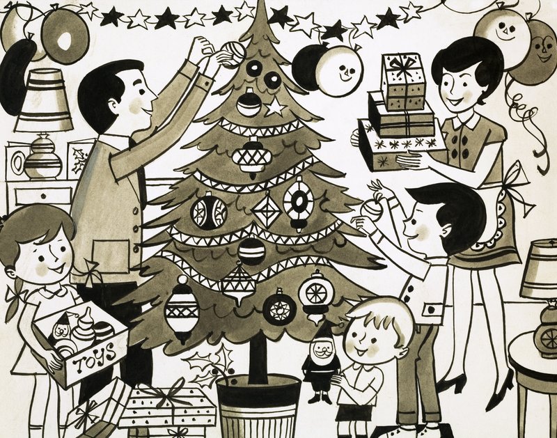 Kerstboom door English School