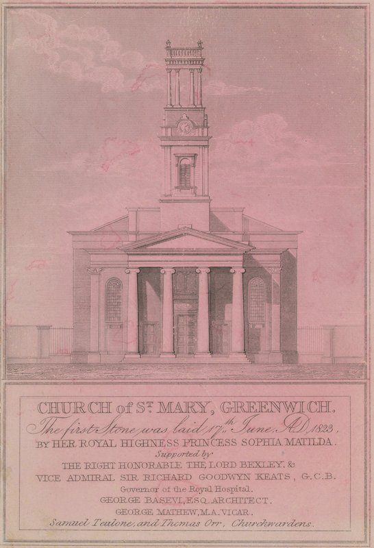 Kerk van St. Mary, Greenwich door English School