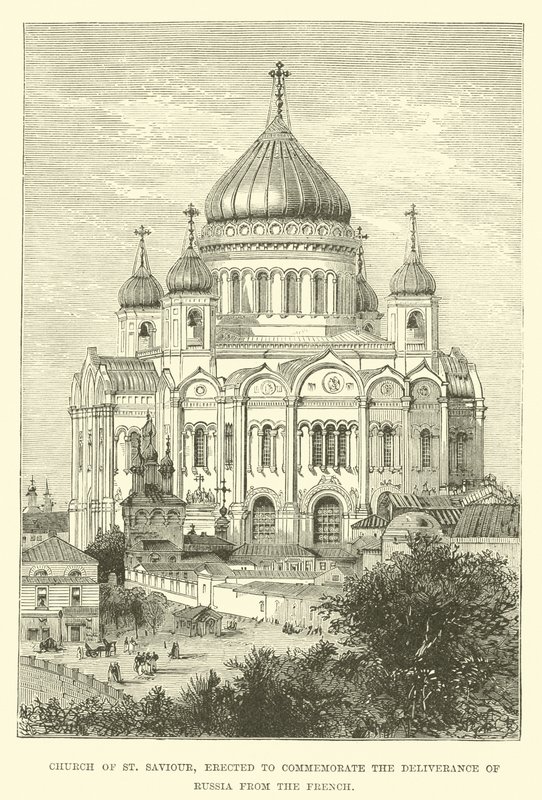 Kerk van de Verlosser, opgericht ter herdenking van de bevrijding van Rusland van de Fransen door English School