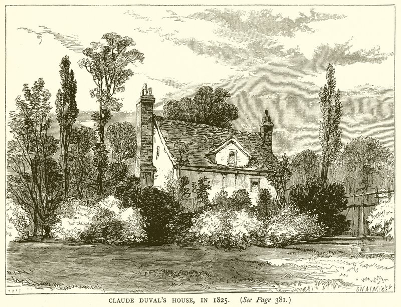 Claude Duvals Huis in 1825 door English School