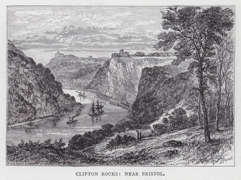 Clifton Rotsen, nabij Bristol door English School
